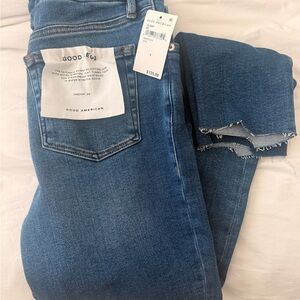Good American Dark Blue Good Legs Ankle Jeans - 8